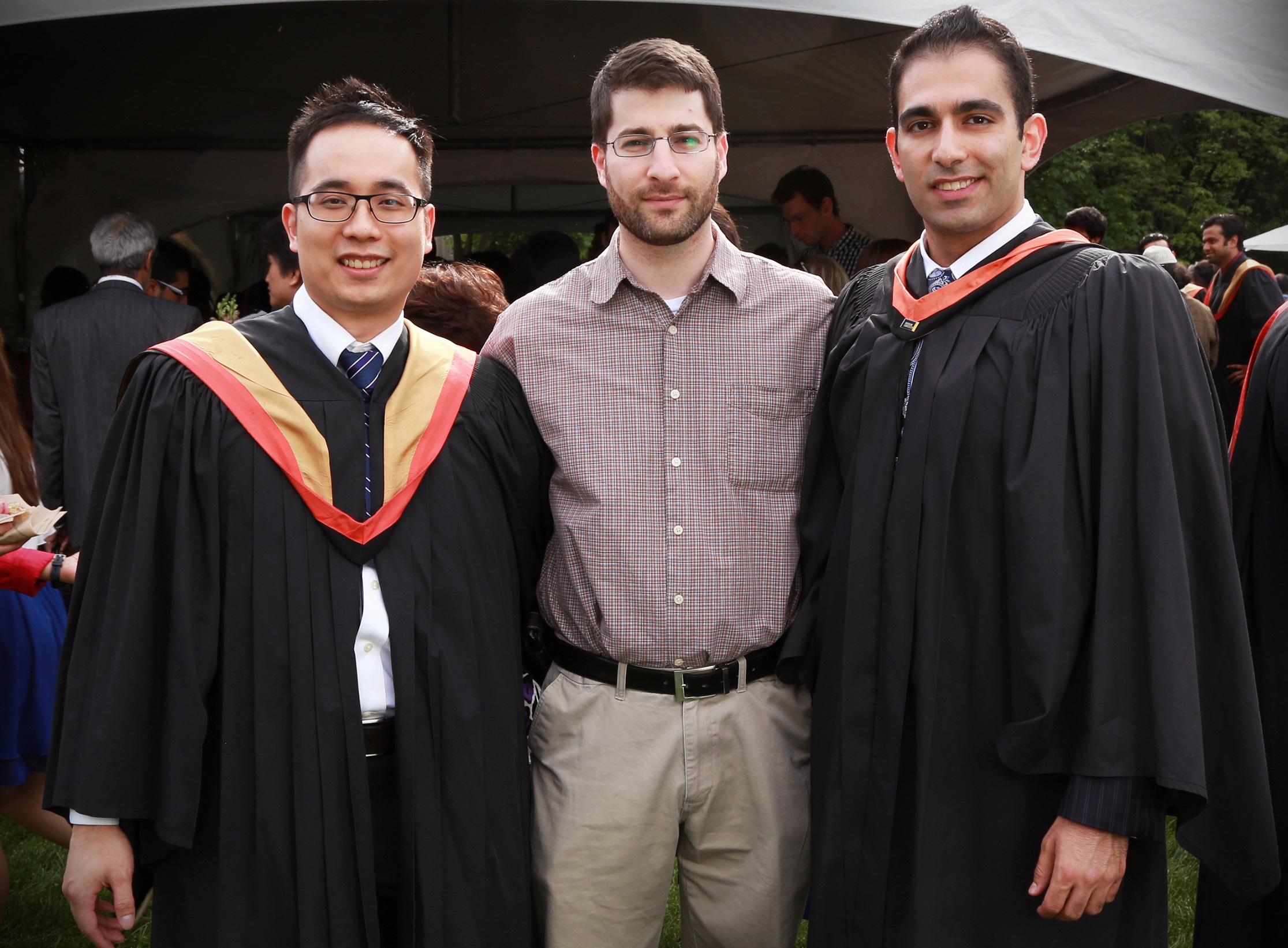 From Left: Hiep Nguyen, Professor Seth Dworkin, Sepehr Bozorgzadeh